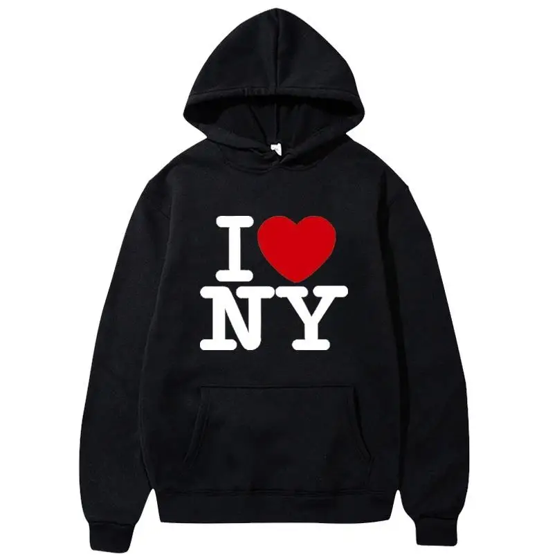 Street Fashion Of New York - Толстовки с принтом «Я люблю Нью-Йорк»,