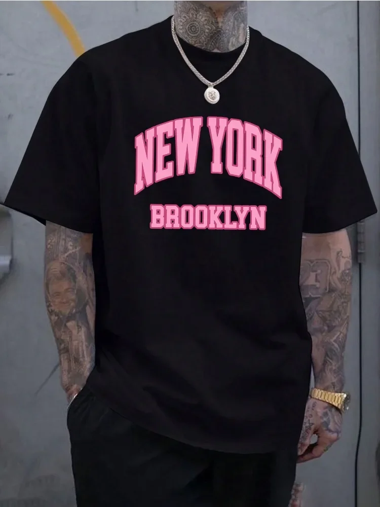 Street Fashion Of New York - Мужская летняя хлопковая футболка с коротким