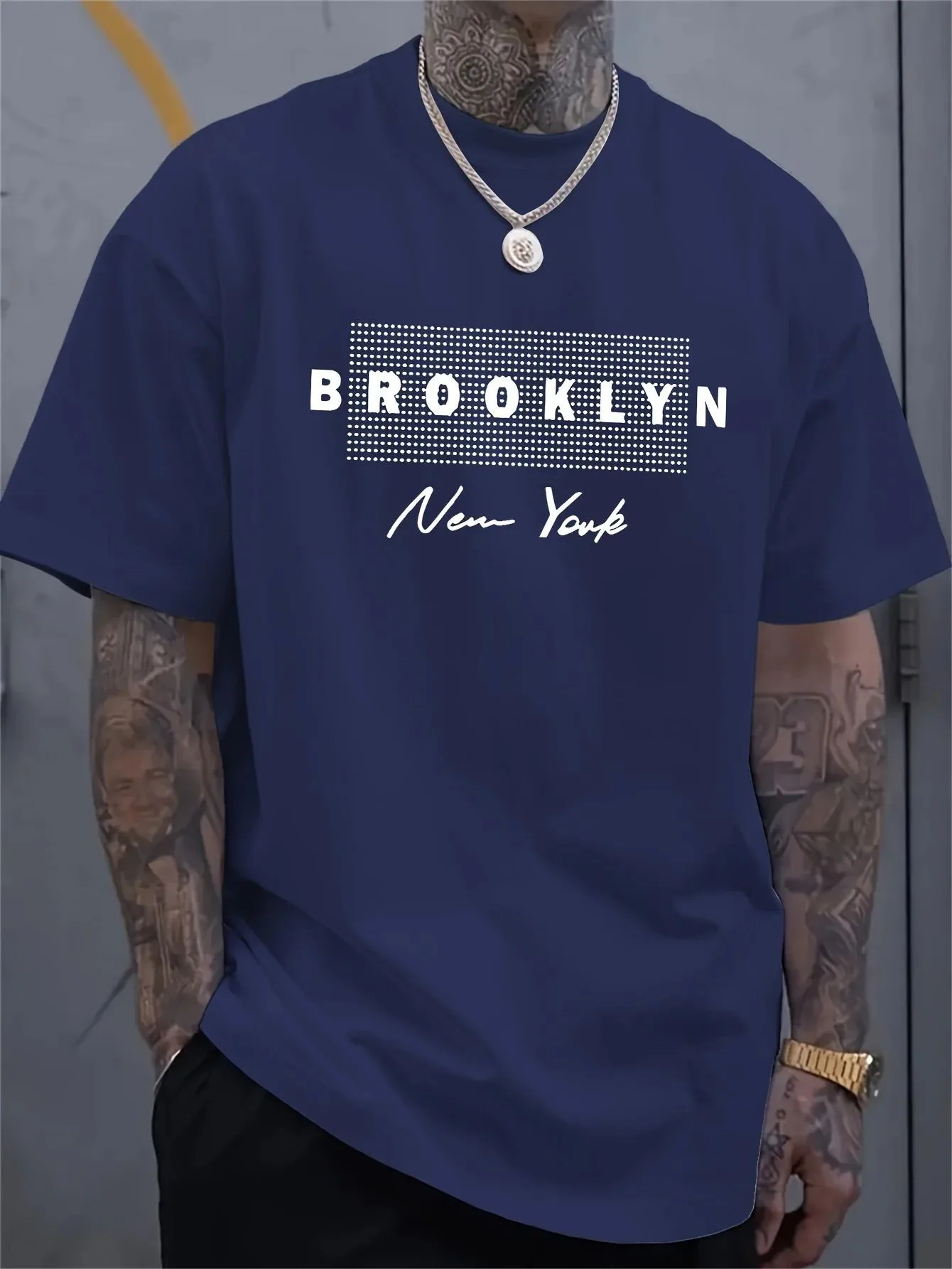 Мужская футболка с принтом «Нь – обзор и цена Street Fashion Of New York