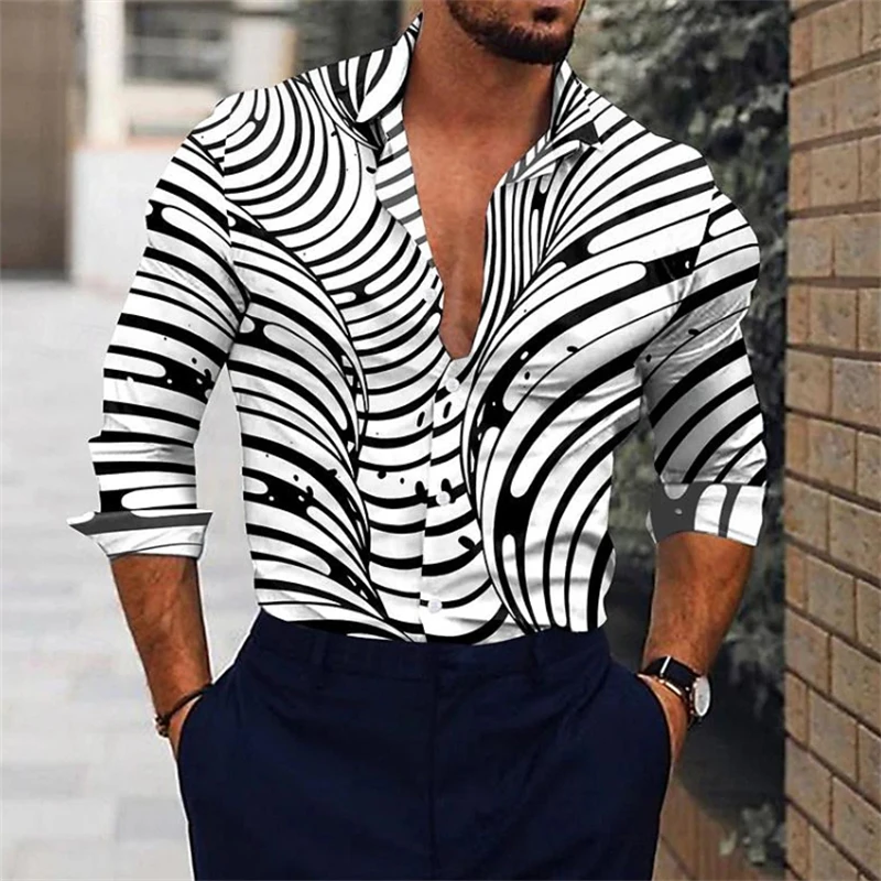 Мужская рубашка с 3D-принтом,  – обзор и цена Street Fashion For Man